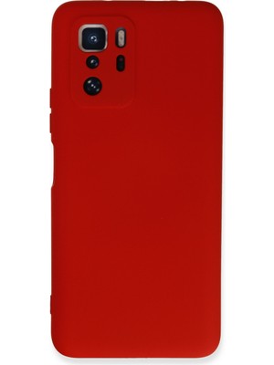 Bilişim Aksesuar  Xiaomi Poco X3 Gt Kılıf Nano Içi Kadife  Silikon - Kırmızı