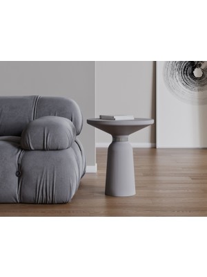 Echo Furniture Elegance Açık Platin Gri Sehpa