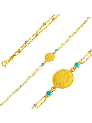 Bilezikci Reşat Çeyrek Altınlı Top Zincirli 22 Ayar Bileklik