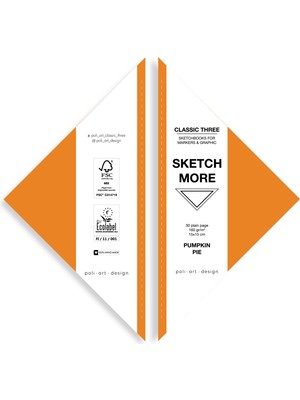 Poli Art Design Üçgen Eskiz Defteri Marker ve Grafik Için Triangle Sketchbook
