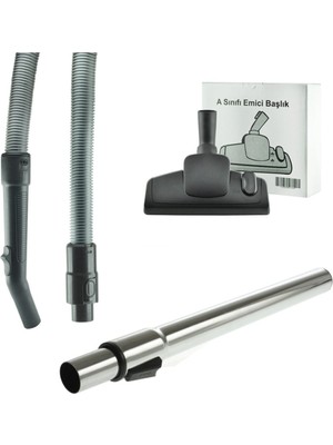 Fakir Veyron Turbo Süpürge Teleskopik Boru Başlık Seti A Sınıfı Emici Başlık ile