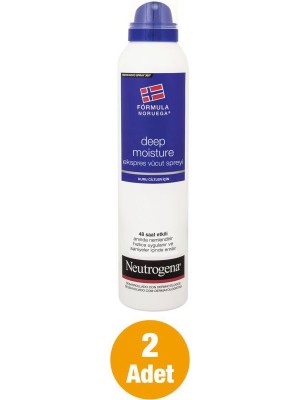 Neutrogena Deep Moisture Ekspres Vücut Spreyi Kuru Ciltler İçin 200 ml x2 48 Saat Etkili