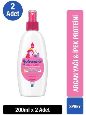Johnson's Işıldayan Parlaklık Kolay Tarama Saç Spreyi 200 ml x 2 Adet
