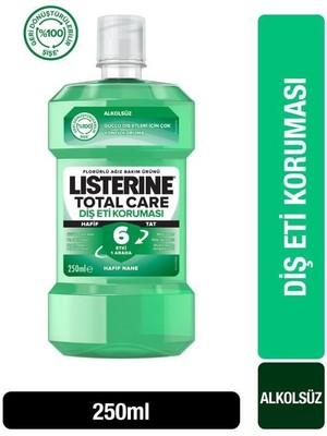 Listerine Diş Eti Koruması Hafif Tat 250 ml Ağız Sağlığı İçin Antibakteriyel Etki Sağlar