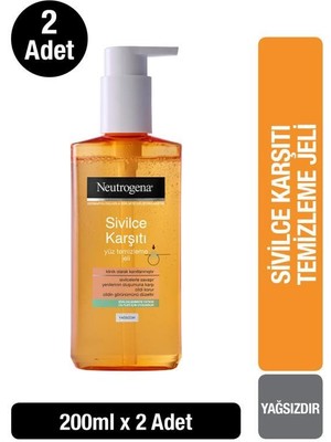 Neutrogena Visibly Clear Günlük Yüz Temizleme Jeli 200 Ml X2