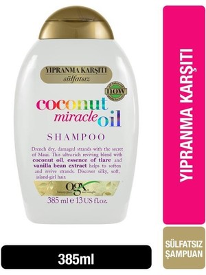 Ogx Coconut Miracle Oil Yıpranma Karşıtı Sülfatsız Şampuan 385 ml