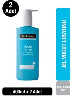 Neutrogena Hydro Boost 400 ml x2 Ultra Hafif Jel Vücut Losyonu Nemlendirici Etki