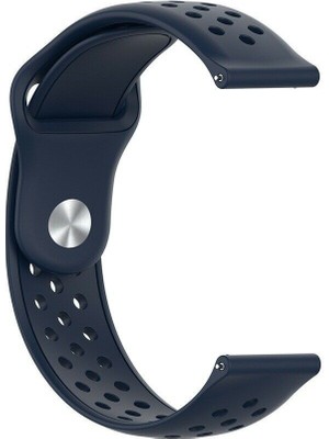 Markacase Amazfit Bip S Için Delikli Silikon Kordon Lacivert