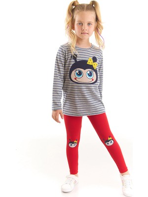 Denokids Uğurböceği Kız Çocuk T-Shirt Tayt Takım