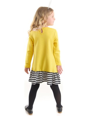 Denokids Arı Sarı Kız Çocuk Elbise