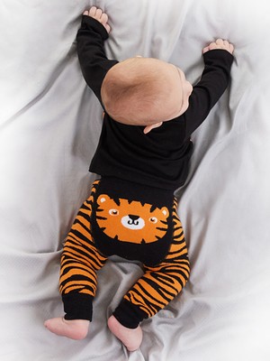 Denokids Tiger Erkek Bebek T-Shirt Tayt-Pantolon Takım