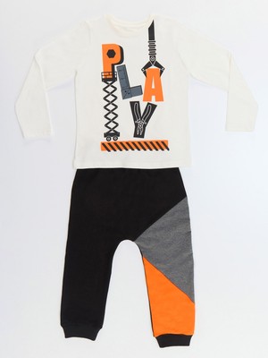 Mushi Harfler Erkek Çocuk T-Shirt Pantolon Takım