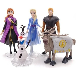 5 Adet Anna Elsa Dondurulmuş 2 Mini Figure Oyuncak (Yurt Dışından)