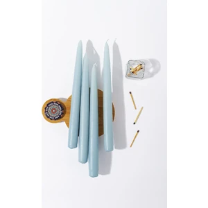 Gizemli Home 4 Lü Turkuaz Şamdan Mumu