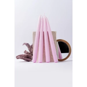 Gizemli Home 4 Lü Set Pembe Şamdan Mumu