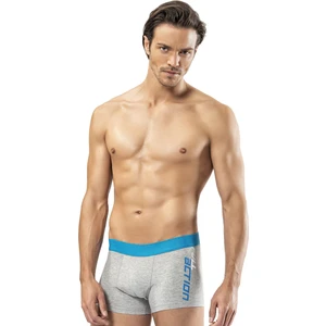 Erkek Gri Pamuklu Likralı Boxer 141