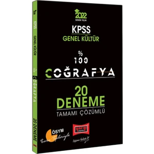 Yargı Yayınevi KPSS 2022 Genel Kültür  %100 Coğrafya Tamamı Çözümlü 20 Deneme