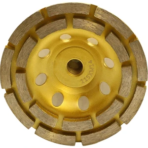 Beton Taşlama  Elmas Çanak Disk Beton Yüzey Temizleme Çift Sıra Segmanlı 115 Mm