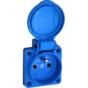 Tp Electric 1X16A. Pano Prizi IP54 (Fransız Tipi)(Mavi)