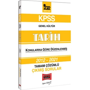 Yargı Yayınevi KPSS 2022 Genel Kültür  Tarih Konularına Göre Düzenlenmiş Tamamı Çözümlü Çıkmış Sorular