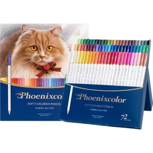 Phoenix Color Phoenixcolor 72 Adet Profesyonel Yağlı Boya Kalem Seti - Çok Renkli (Yurt Dışından)