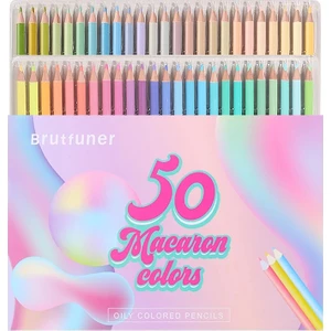 50 Adet Yağlı Boya Kalem Seti - Çok Renkli (Yurt Dışından)