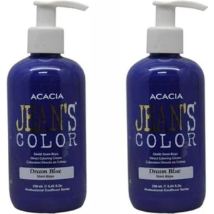 Acacia Jean's Color Mavi Rüya Saç Boyası 2×250 ml – Amonyaksız, Yoğun ve Uzun Süre Kalıcı Canlı Mavi Ton