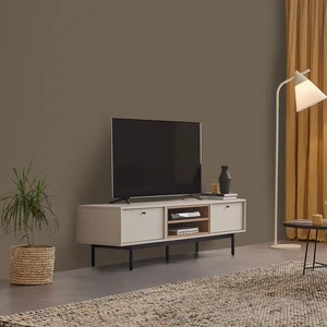 Enza Home Loreto Ayaklı Tv Sehpası -  Kırık Beyaz