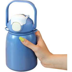Puni 800 ml. Çocuk Suluklar Mataralar Yalıtım Bardağı Paslanmaz Çelik Taşınabilir Saman Su Şişesi (Yurt Dışından)