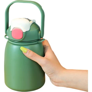 Puni 800 ml. Çocuk Suluklar Mataralar Yalıtım Bardağı Paslanmaz Çelik Taşınabilir Saman Su Şişesi (Yurt Dışından)