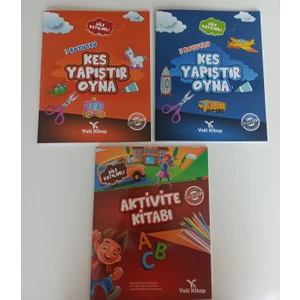 4-6 Yaş Evde Eğlence Aktivite Kitap Seti (3 Kitap)