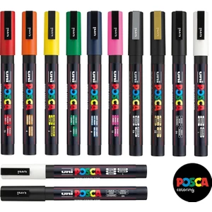 Posca Marker PC3M 0.91.3mm 12'li Set