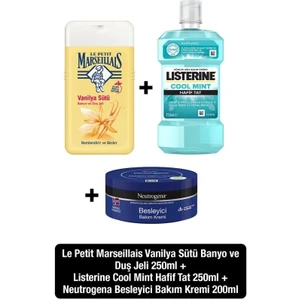 Coolmint Hafif Tat 250+LPM Vanilya Sütü Duş Jeli 250+Neutrogena Besleyici Bakım Kremi 200