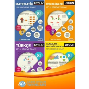 Sadık Uygun Yayınları 8. Sınıf LGS 4'lü Deneme Seti