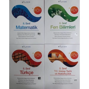 Bilfen Yayınları 8. Sınıf LGS Föy 4'lü Konu Anlatımlı Set