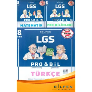 Bilfen Yayınları 8. Sınıf LGS Probil 3'lü Soru Bankası Seti