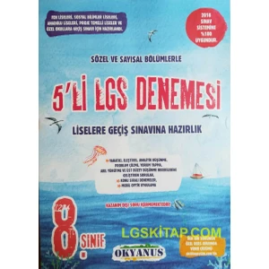 Okyanus Yayınları 8. Sınıf LGS 5'li Deneme Seti