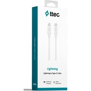 2DK40B Ttec Type-C - Lıghtnıng Hızlı Şarj Kablosu 150CM-BEYAZ