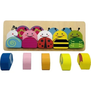 Woody Life Woodylife Ahşap Kafa Eşleltşrme Bultak, 3D Eğitici Puzzle Eğitici Oyuncak