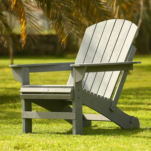 Adirondack (Ahşap Bahçe Sandalyesi) Gri