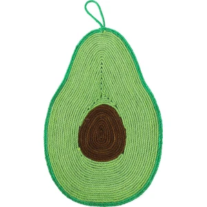 Kedi Scratcher Sisal Mat Sevimli Meyve Şekli Kedi Scratcher Tırnak Kazıyıcı Kedi Oyuncak Sandalye Masa Kanepe Minderi (Avokado)