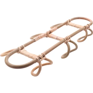 Rattan Duvar Kancaları Çocuk Giysileri Organizatör Raf Elbise Şapka Asılı Kanca Rattan Askı Çocuk Odası Dekor Askı