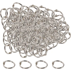 100 Adet 19MM Gevşek Yaprak Bağlayıcı Yüzükler Anahtar Yüzükler Kitap Yüzükler Karalama Defteri Için Bağlayıcı Yüzükler/albüm/el Sanatları