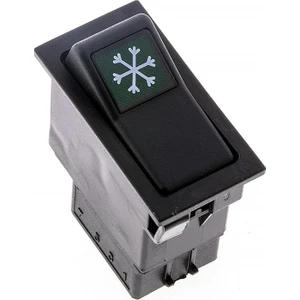 Universal Klima Düğmesi Anahtarı 2 Pin Rocker Switch - Ampullü 24V