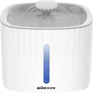Kkmoon Evcil Hayvanlar İçin Led'li 3 Litre Kapasiteli Otomatik Su Sebili - Beyaz (Yurt Dışından)