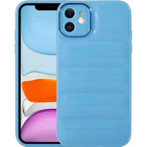 Case 4U Apple iPhone 11 Kılıf Kamera Korumalı Parlak Airbag Galya Kapak Mavi