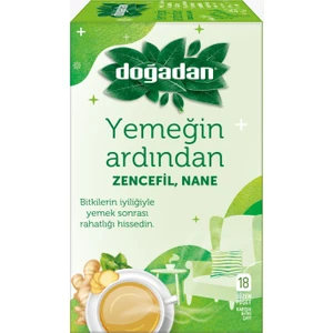 Yemeğin Ardından Zencefil Nane 27 gr 18'li Paket Bardak Poşet Çay