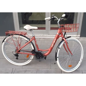 Juliet 28 V Fren  21 Vites Şehir Bisikleti Mat Kiremit-Krom-Krem 43 cm Kadro
