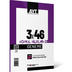 Marka Yayınları AYT 2023 Sosyal Bilimler 2 3x46 Deneme