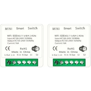 Tuyam smart Wifi Mini Akıllı Anahtar 16A 2-Way Dıy Anahtarları